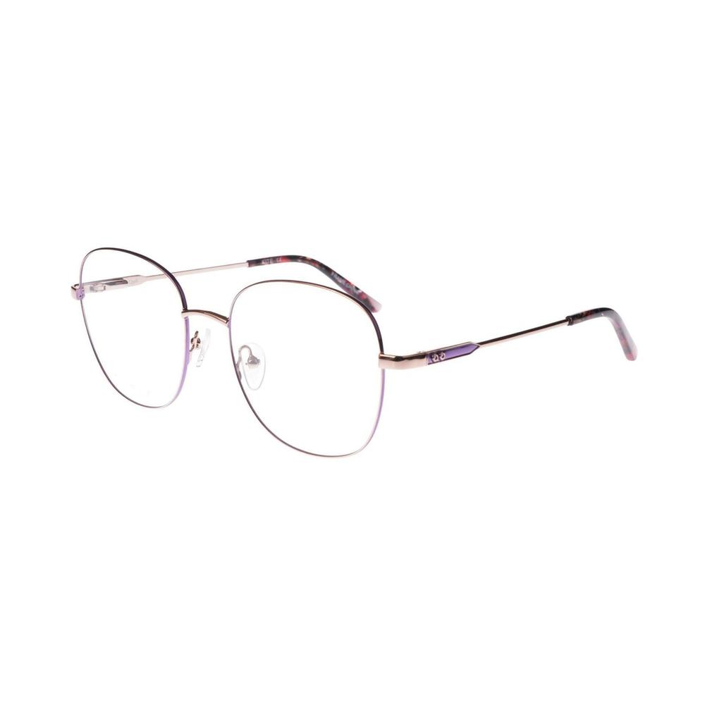 NEW Thin & Light QUILL Rose Gold & Purple KITE Eyeglasses 53/18/140
